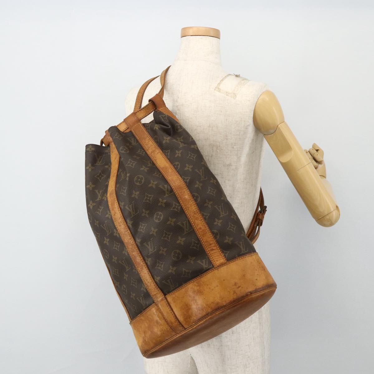 LOUIS VUITTON Monogram Randonnee GM Shoulder Bag M42244 LV Auth 180289