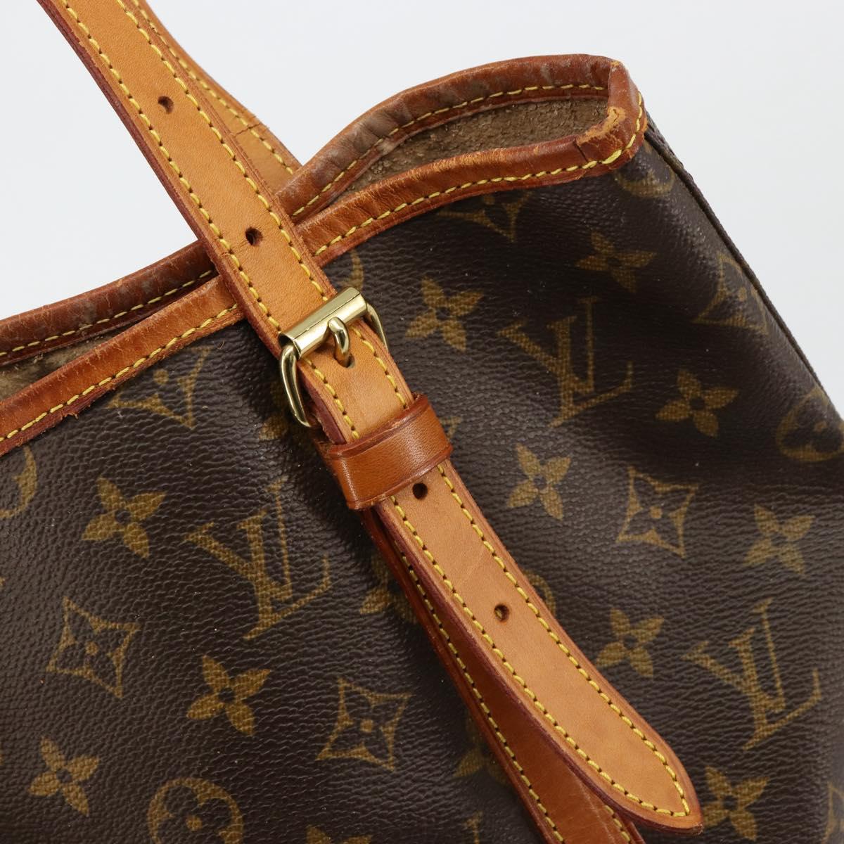 LOUIS VUITTON Monogram Bucket GM Shoulder Bag M42236 LV Auth 180294