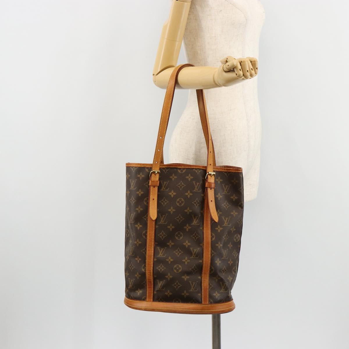 LOUIS VUITTON Monogram Bucket GM Shoulder Bag M42236 LV Auth 180294