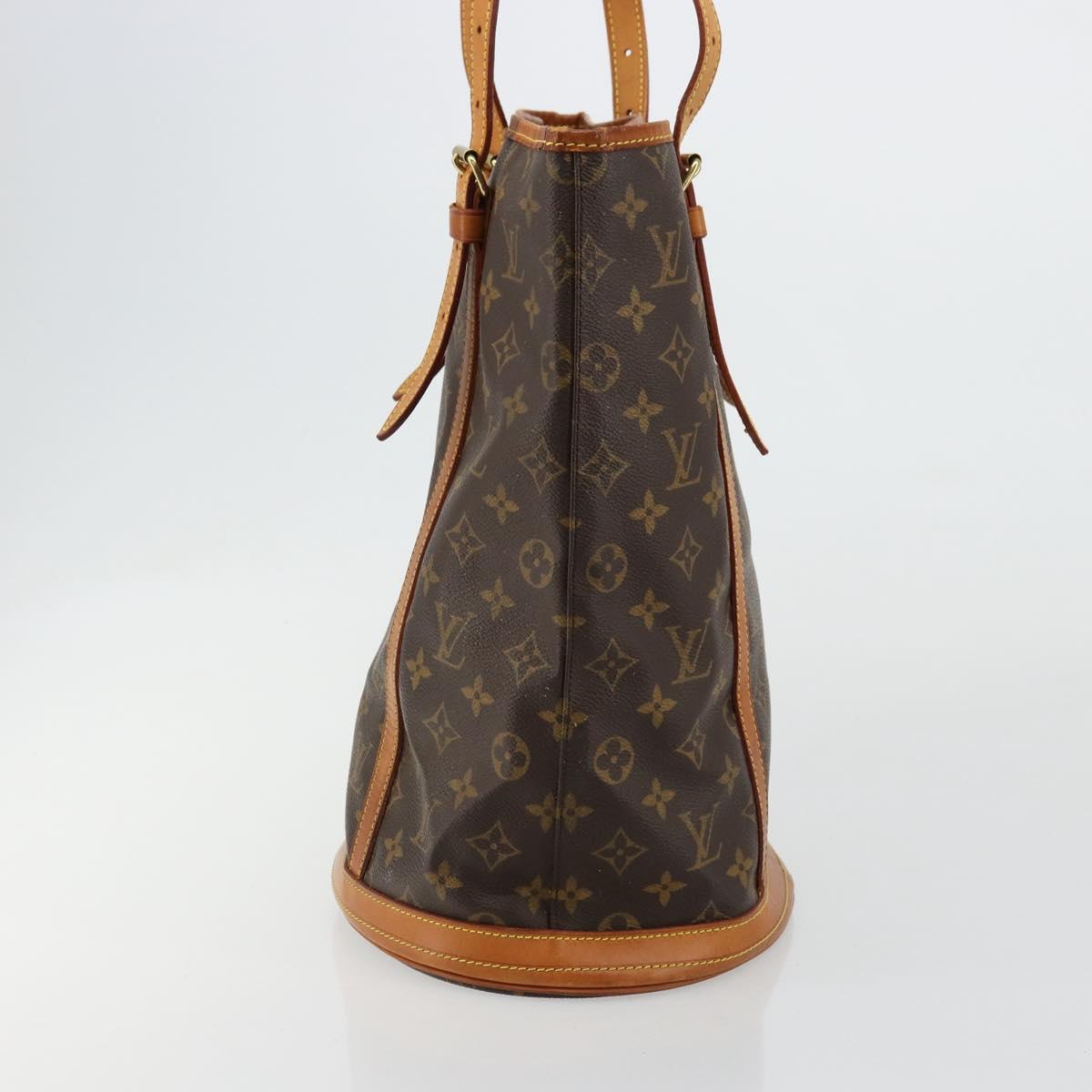 LOUIS VUITTON Monogram Bucket GM Shoulder Bag M42236 LV Auth 180294