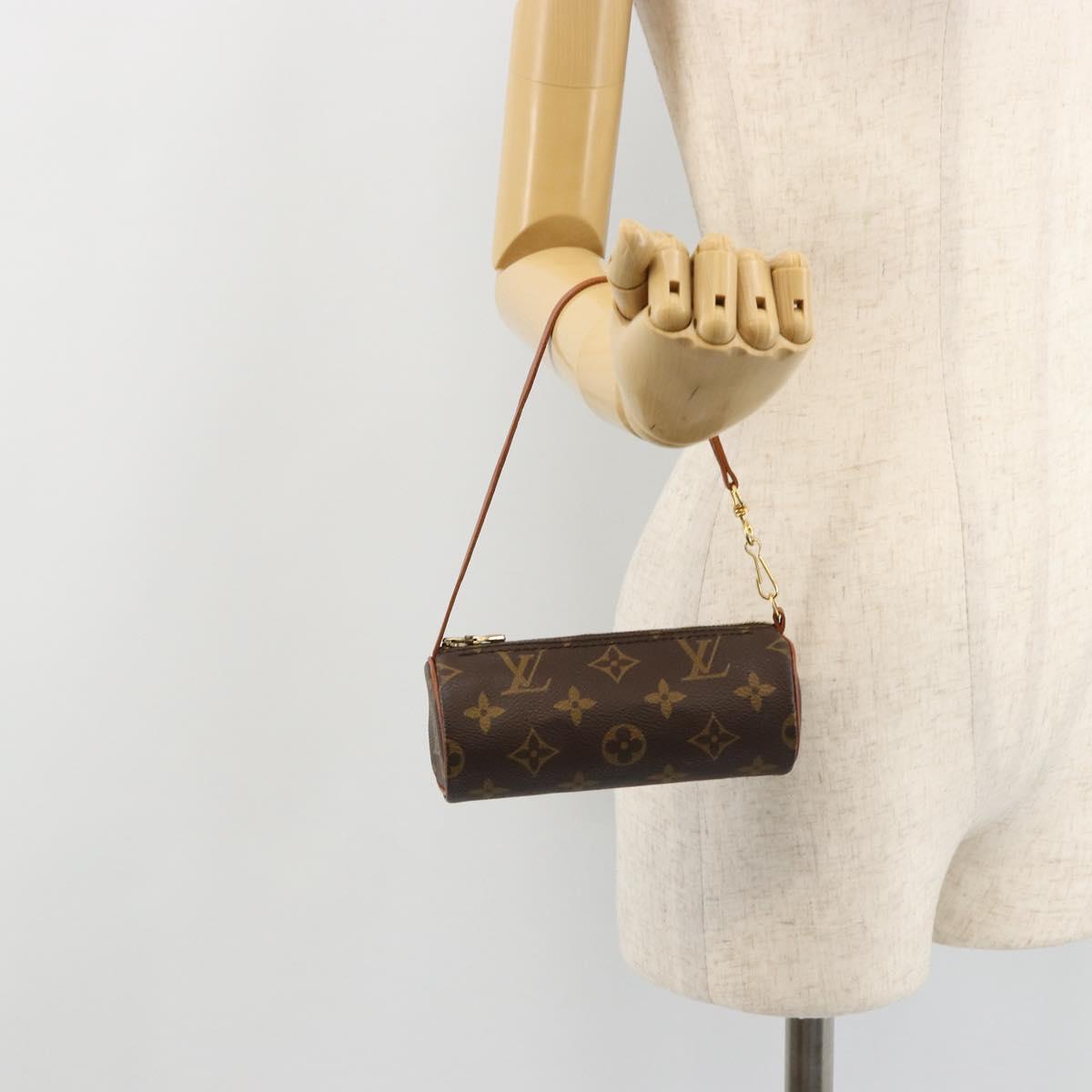 LOUIS VUITTON Monogram Papillon Pouch LV Auth 180297