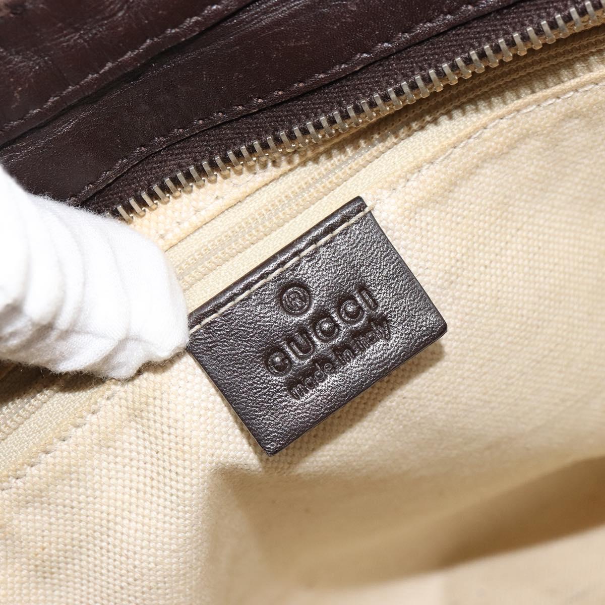 GUCCI GG Canvas Sukey Shoulder Bag Beige Gold 296834 Auth 180306