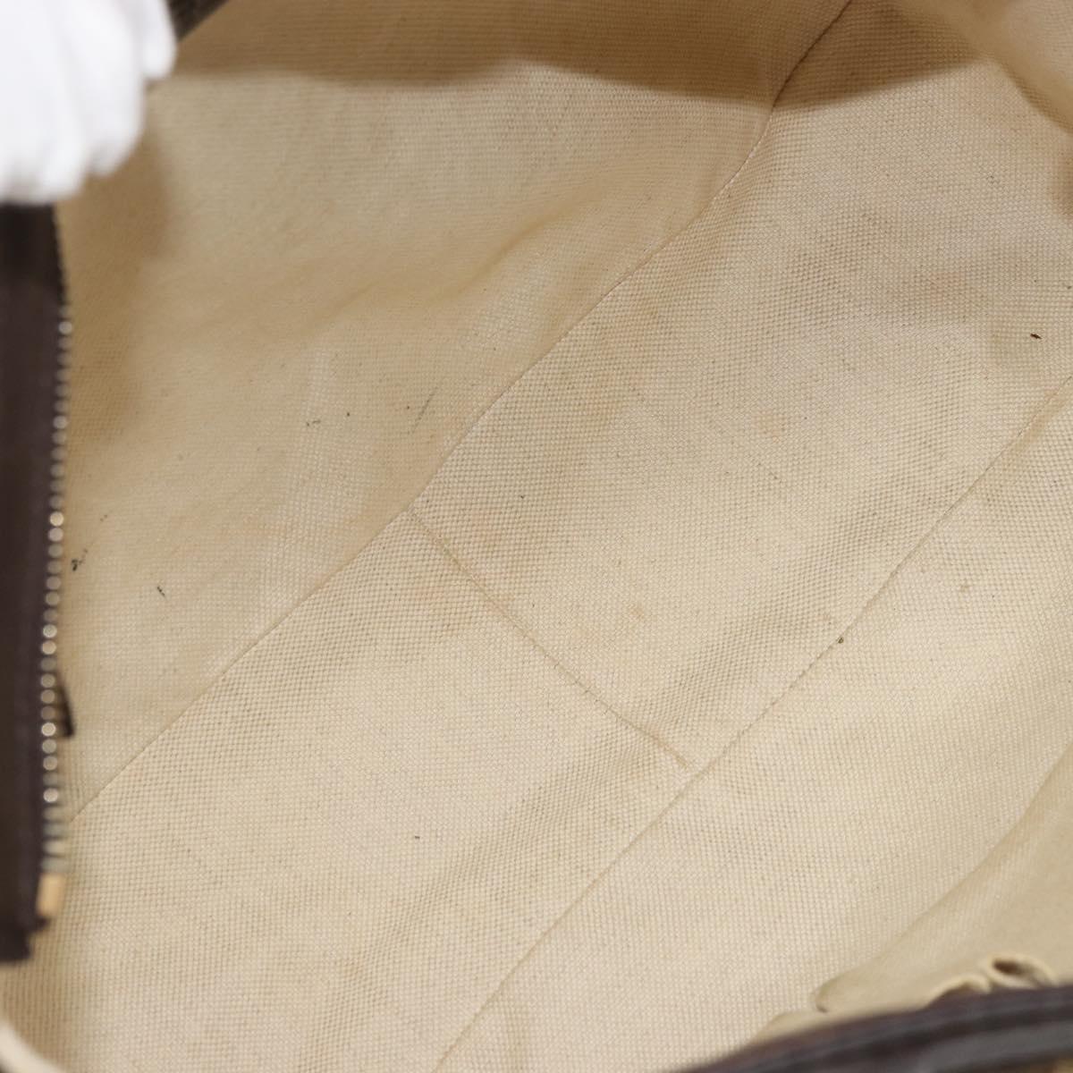 GUCCI GG Canvas Sukey Shoulder Bag Beige Gold 296834 Auth 180306