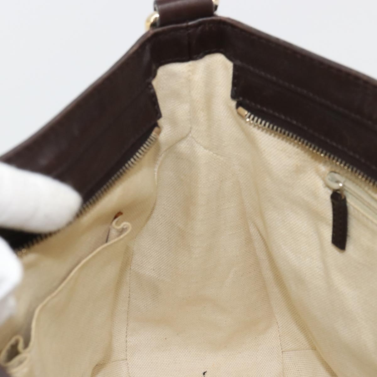 GUCCI GG Canvas Sukey Shoulder Bag Beige Gold 296834 Auth 180306