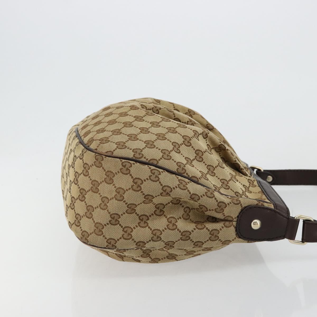 GUCCI GG Canvas Sukey Shoulder Bag Beige Gold 296834 Auth 180306