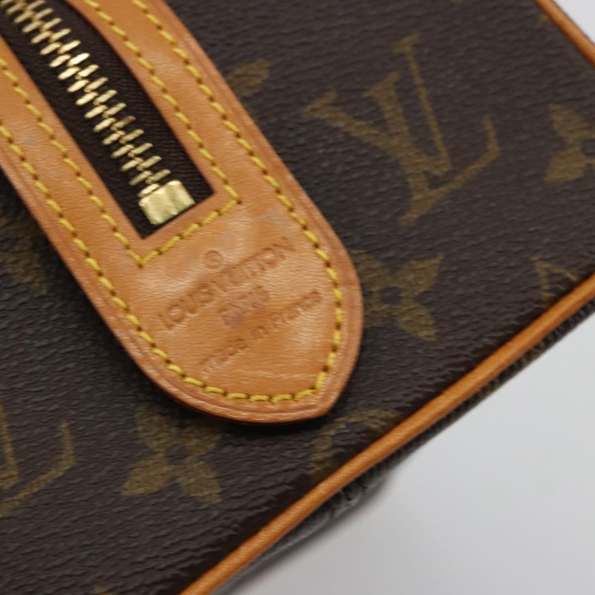 LOUIS VUITTON Monogram Trousse Patte Pression Cosmetic Pouch M47636 Auth 180318