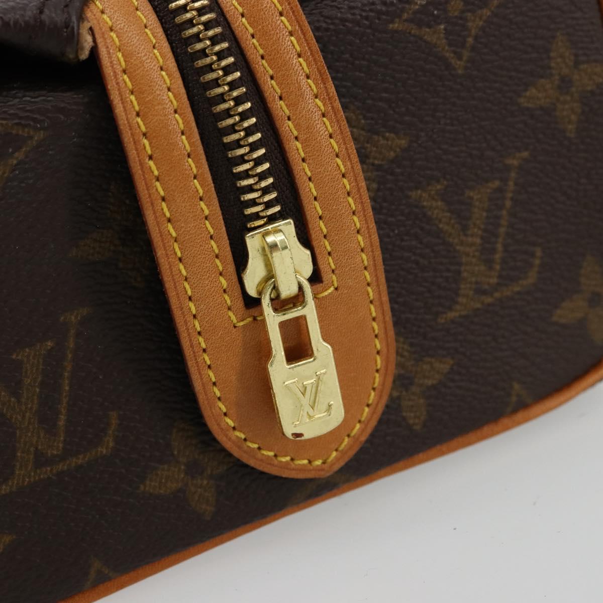 LOUIS VUITTON Monogram Trousse Patte Pression Cosmetic Pouch M47636 Auth 180318