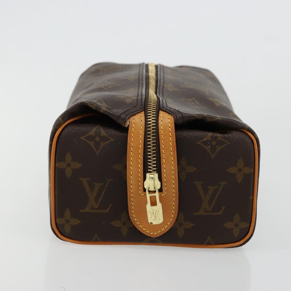LOUIS VUITTON Monogram Trousse Patte Pression Cosmetic Pouch M47636 Auth 180318