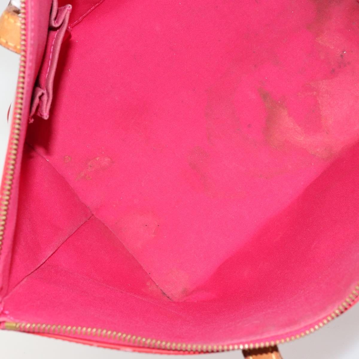 LOUIS VUITTON Monogram Vernis Bellevue PM Hand Bag Rose Pop M93669 Auth 180332