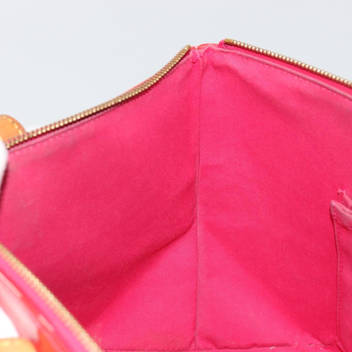 LOUIS VUITTON Monogram Vernis Bellevue PM Hand Bag Rose Pop M93669 Auth 180332