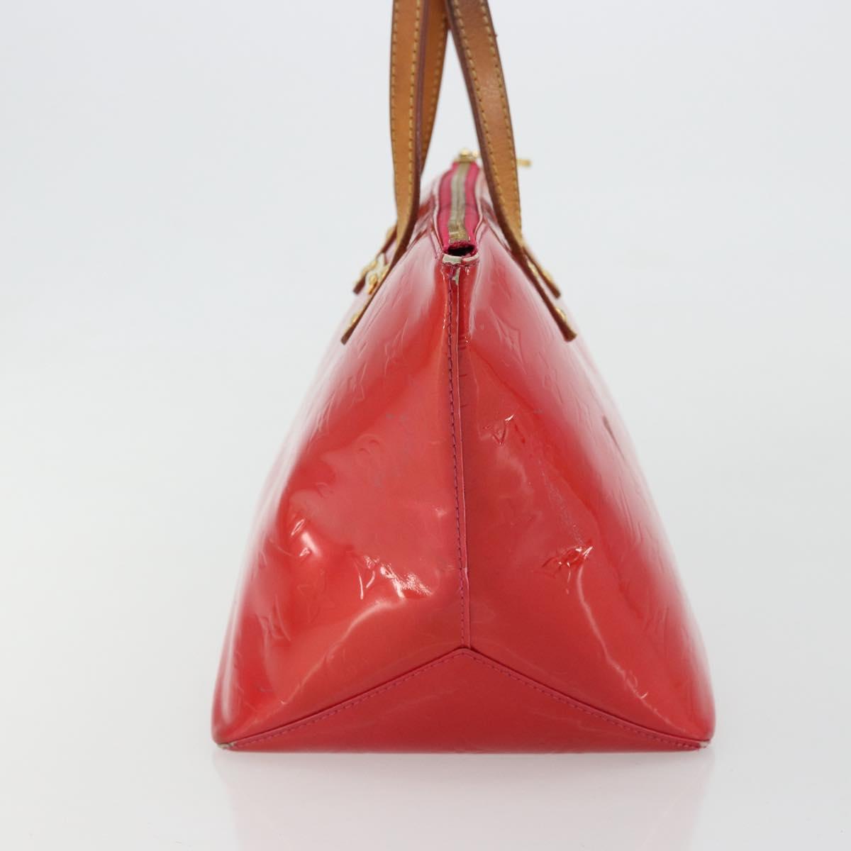 LOUIS VUITTON Monogram Vernis Bellevue PM Hand Bag Rose Pop M93669 Auth 180332
