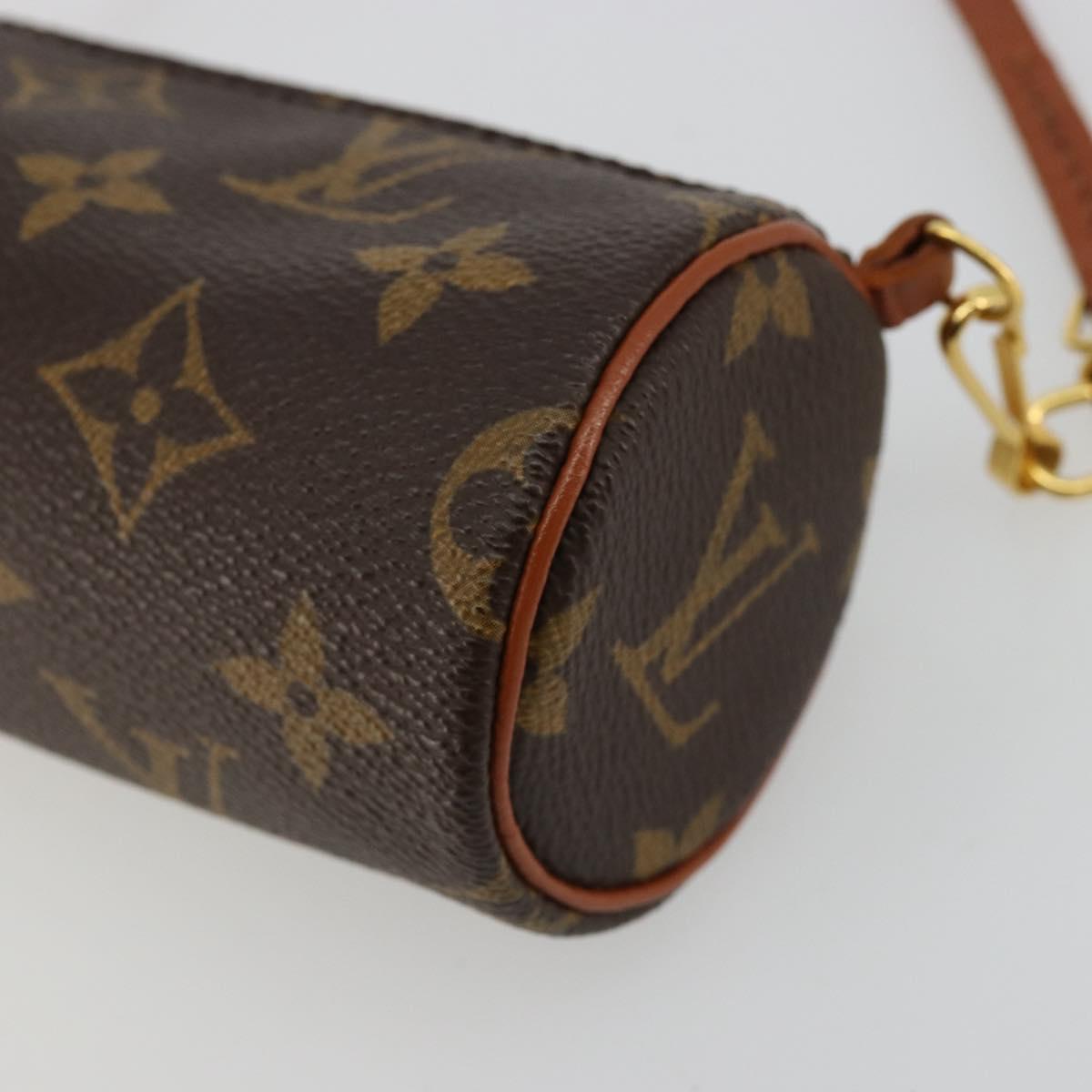 LOUIS VUITTON Monogram Papillon Pouch LV Auth 180346