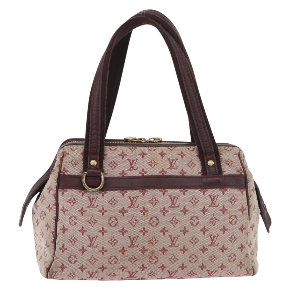 LOUIS VUITTON Monogram Mini Josephine PM Hand Bag Red M92216 LV Auth 180350