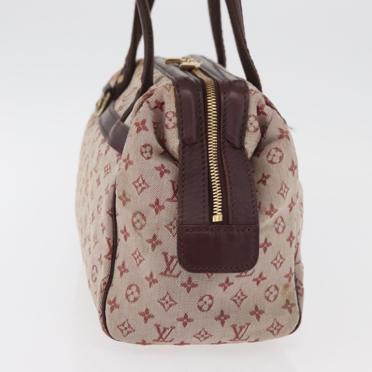 LOUIS VUITTON Monogram Mini Josephine PM Hand Bag Red M92216 LV Auth 180350