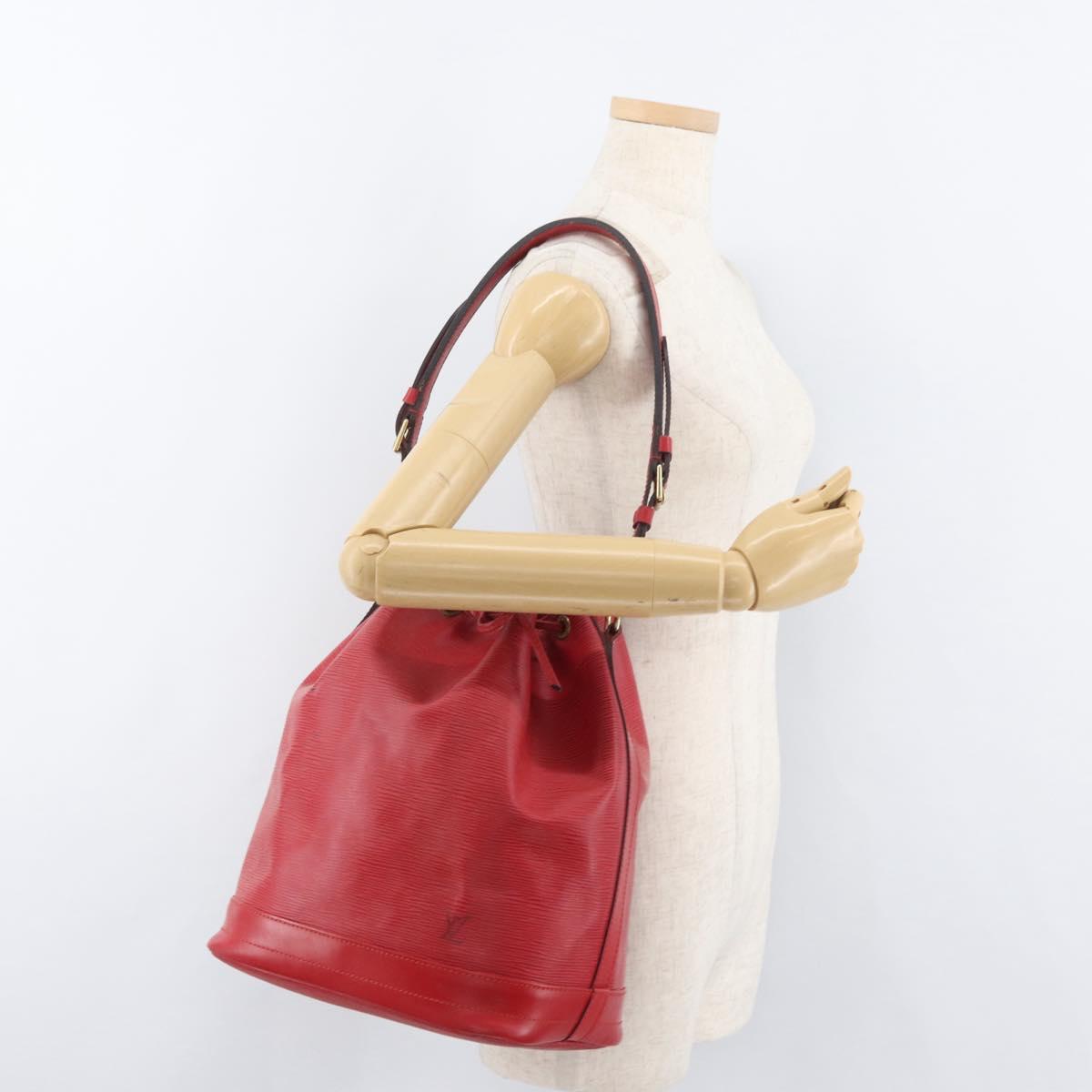 LOUIS VUITTON Epi Noe Shoulder Bag Red M44007 LV Auth 180369A