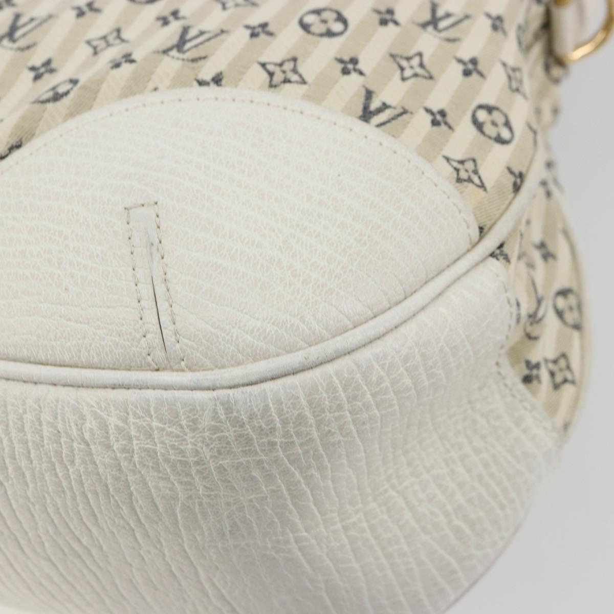 LOUIS VUITTON Monogram Mini Lin Croisette Marina GM Bag Blue M95492 Auth 180370A