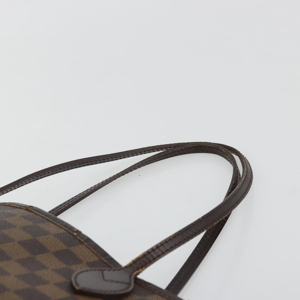 LOUIS VUITTON Damier Ebene Neverfull MM Tote Bag N51105 LV Auth 180373