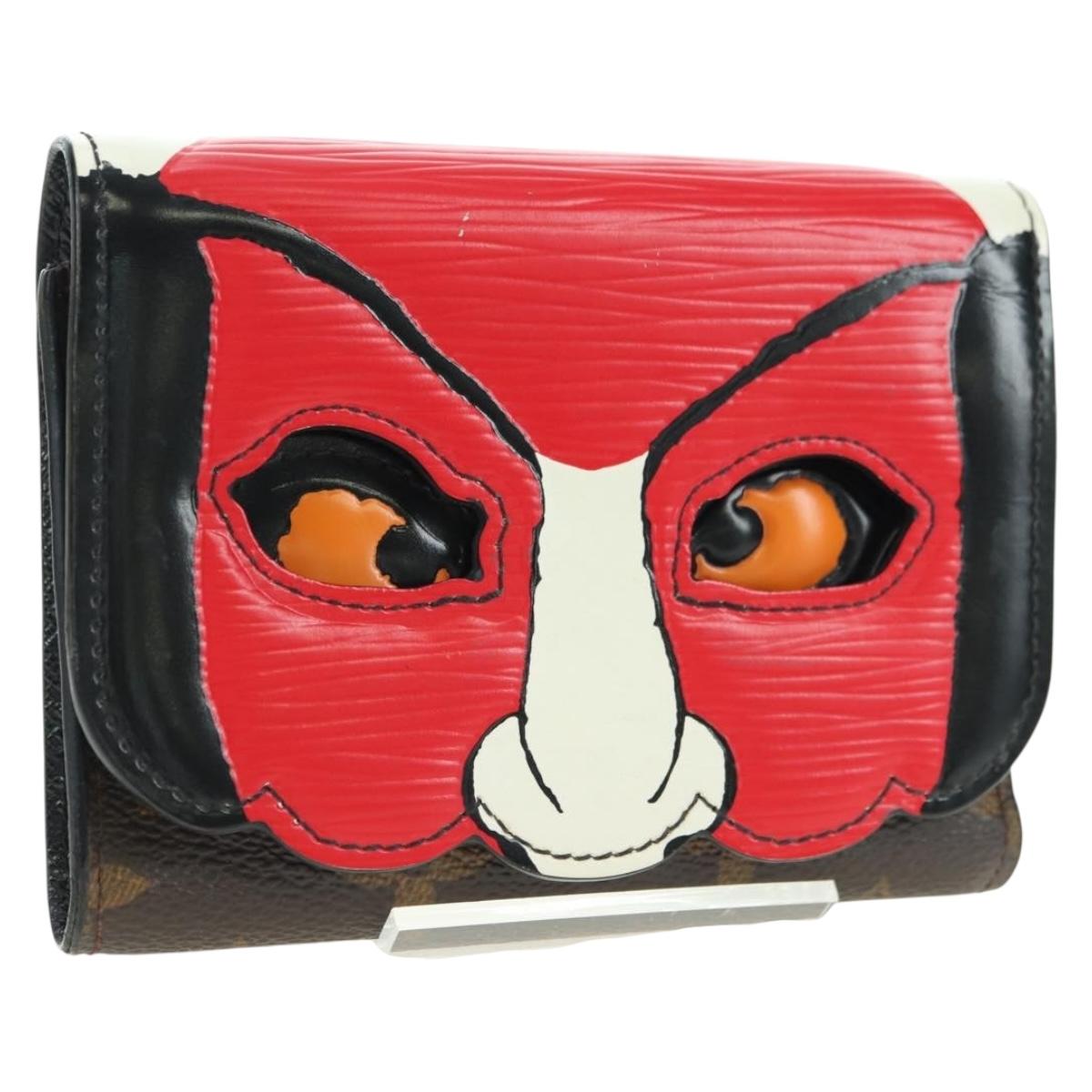 LOUIS VUITTON Kabuki Portefeuille Victorine Wallet Red M67257 Auth 180375M