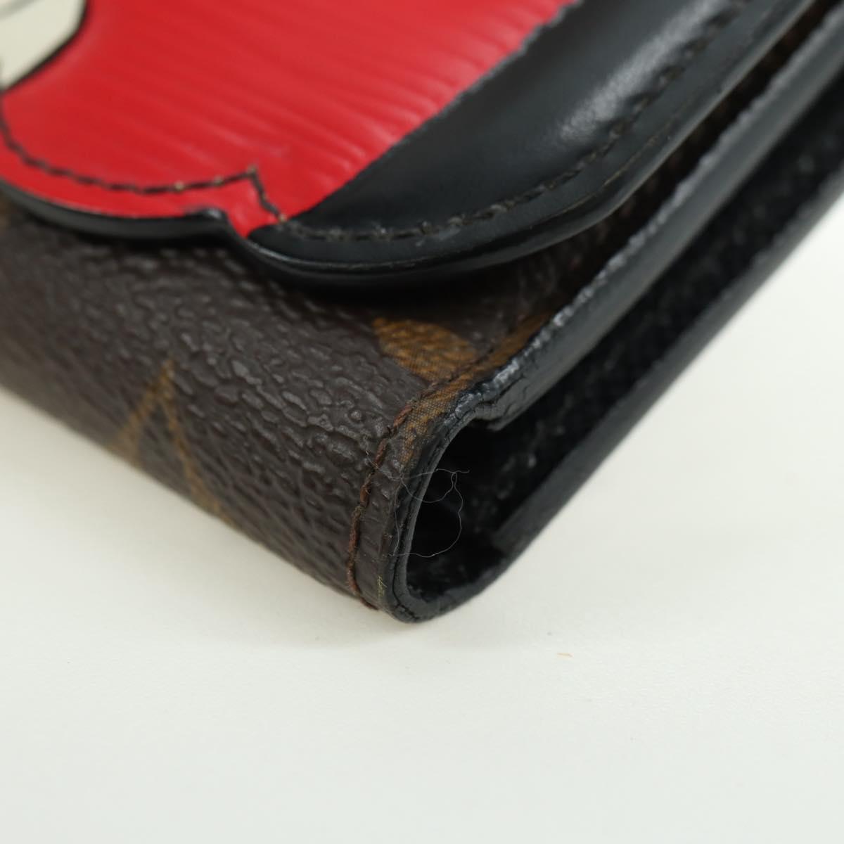 LOUIS VUITTON Kabuki Portefeuille Victorine Wallet Red M67257 Auth 180375M