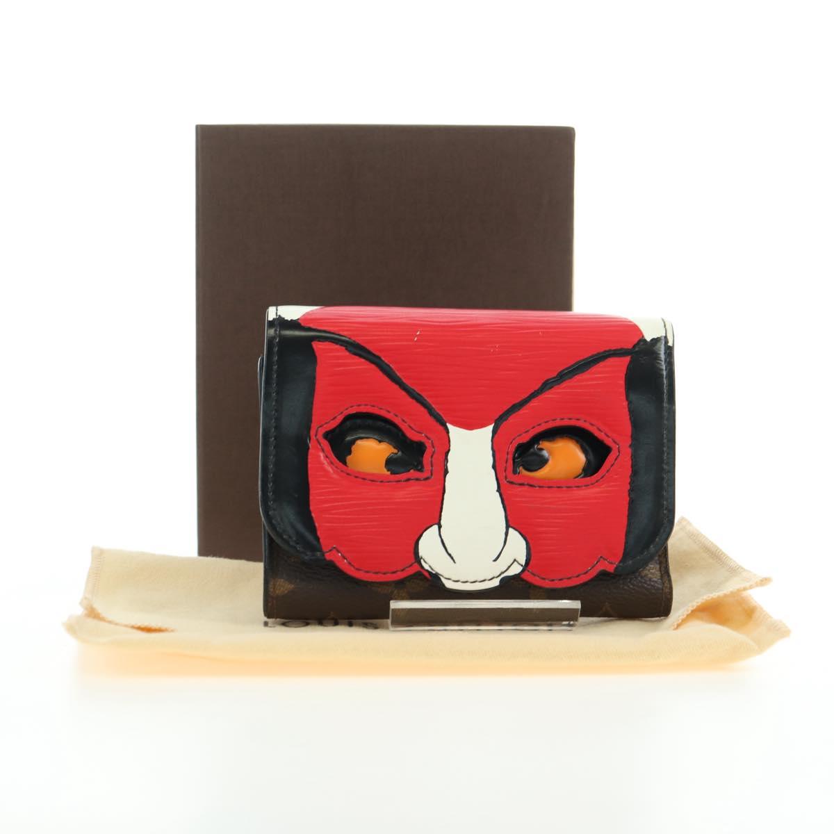 LOUIS VUITTON Kabuki Portefeuille Victorine Wallet Red M67257 Auth 180375M
