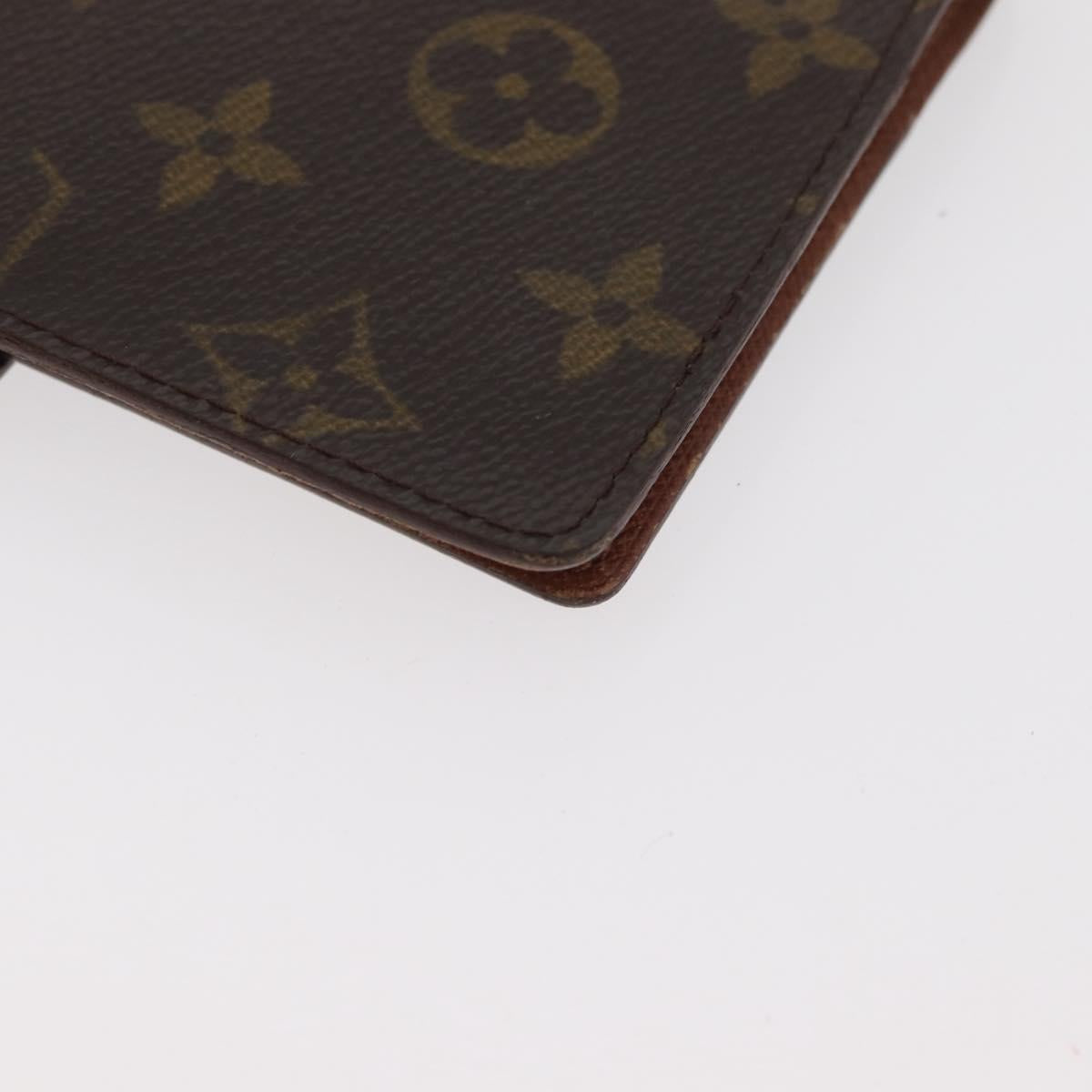 LOUIS VUITTON Monogram Agenda PM Day Planner Cover R20005 LV Auth 180378