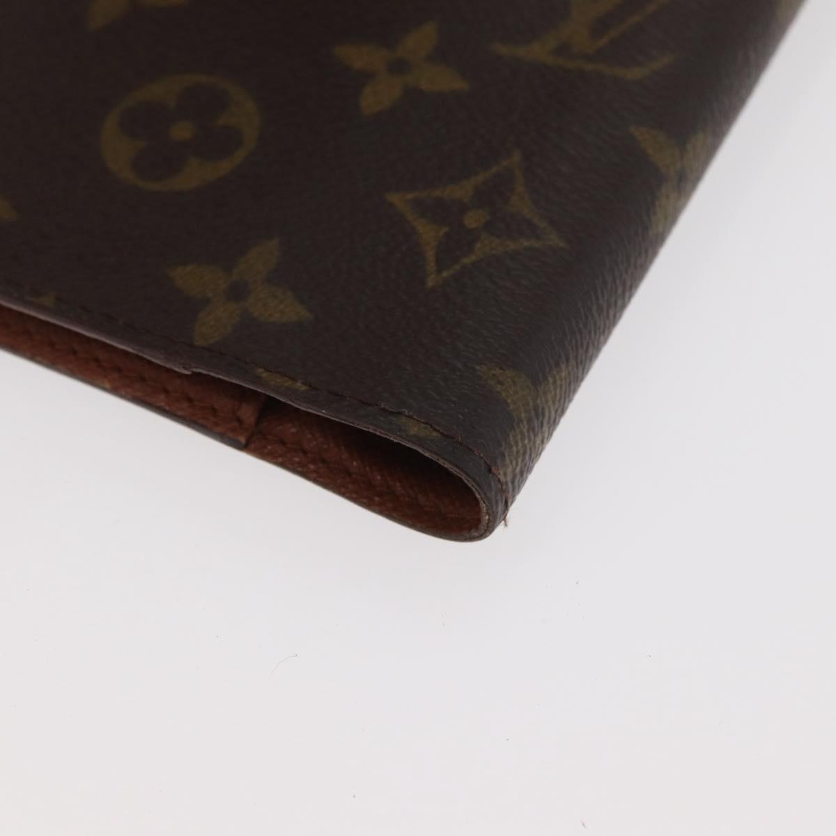 LOUIS VUITTON Monogram Agenda PM Day Planner Cover R20005 LV Auth 180378