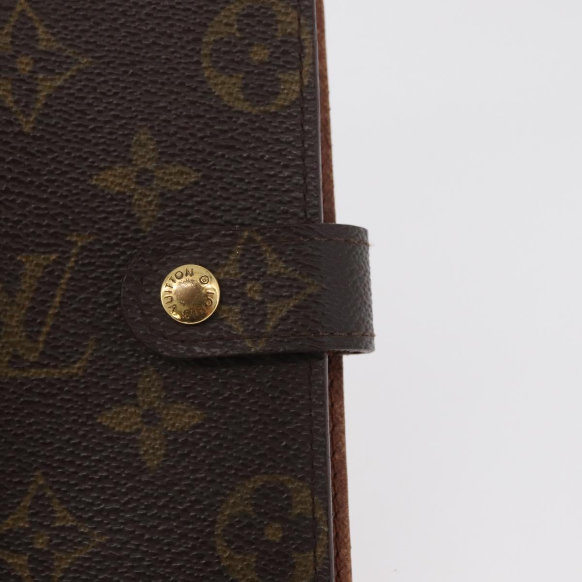 LOUIS VUITTON Monogram Agenda PM Day Planner Cover R20005 LV Auth 180378