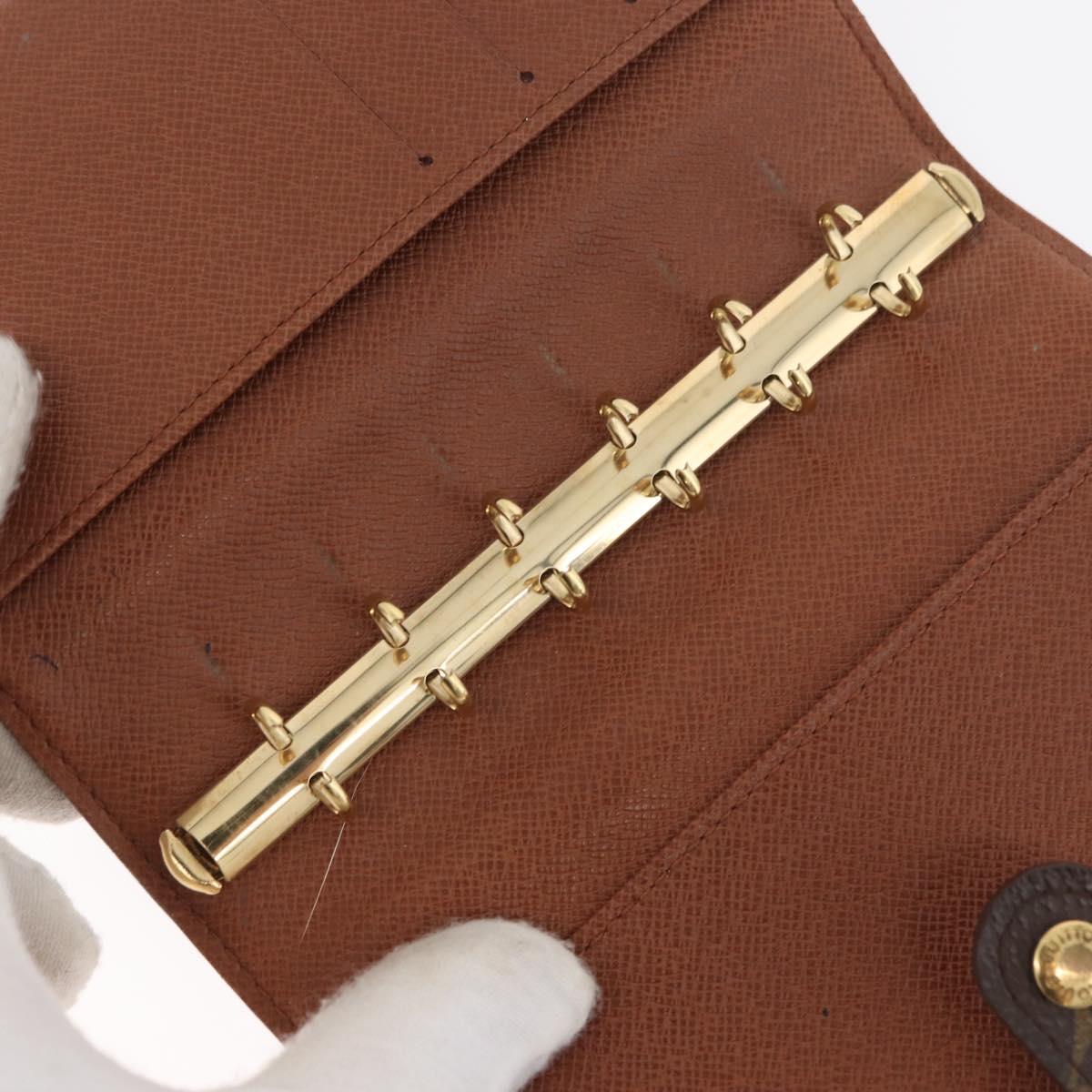 LOUIS VUITTON Monogram Agenda PM Day Planner Cover R20005 LV Auth 180378