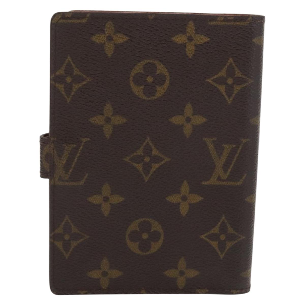 LOUIS VUITTON Monogram Agenda PM Day Planner Cover R20005 LV Auth 180378