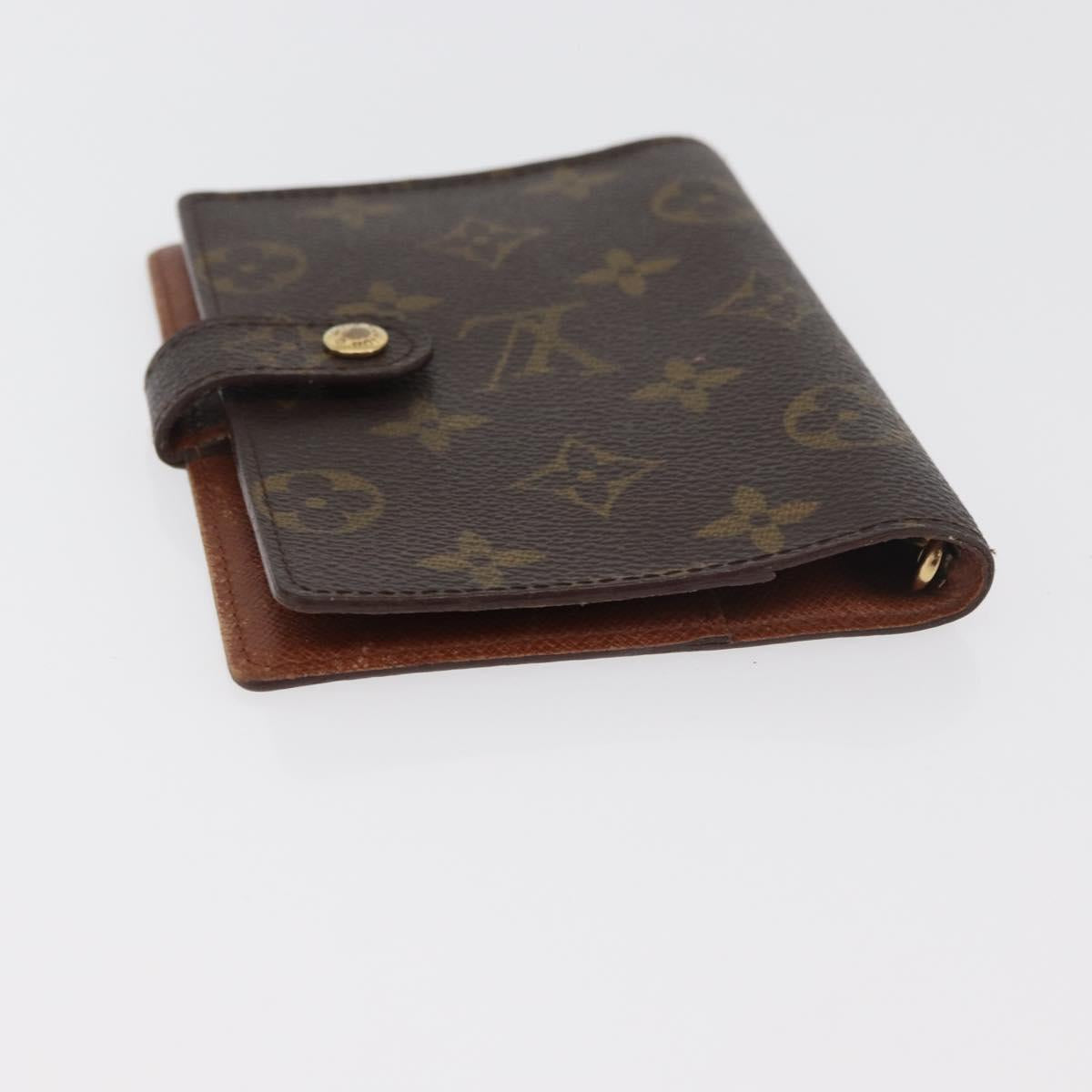 LOUIS VUITTON Monogram Agenda PM Day Planner Cover R20005 LV Auth 180378