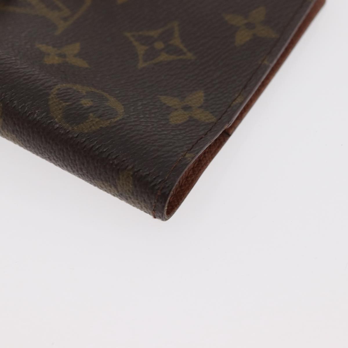 LOUIS VUITTON Monogram Agenda PM Day Planner Cover R20005 LV Auth 180378
