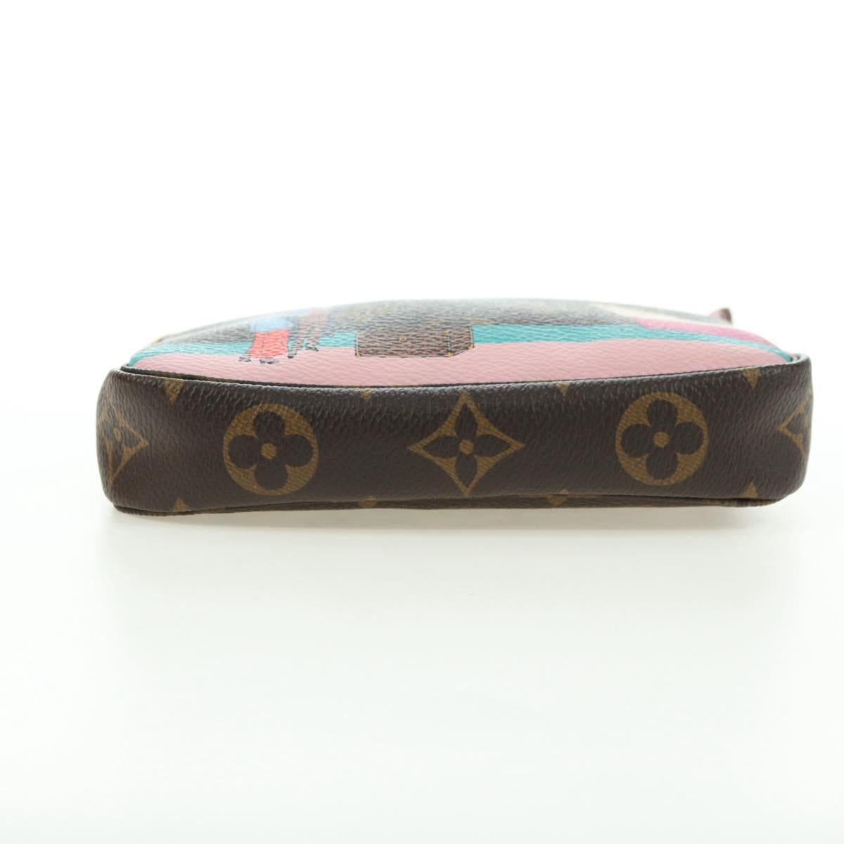 LOUIS VUITTON Monogram Mini Pochette Accessoires Pouch N41667 LV Auth 180386M