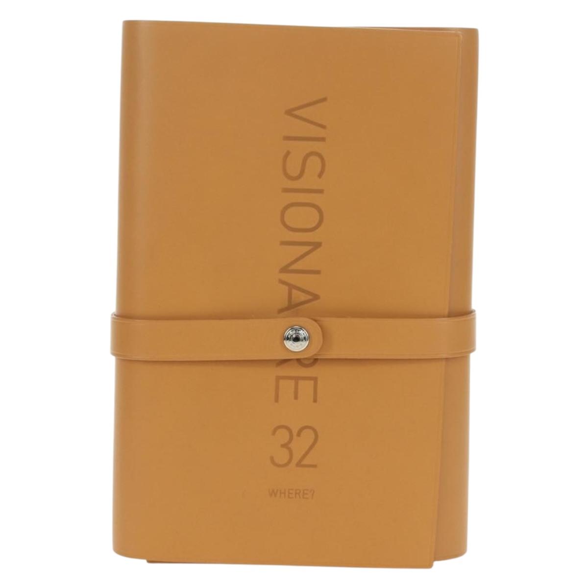 HERMES Postcard Set Visionaire 32 Playing Cards Leather Beige Auth 180397M