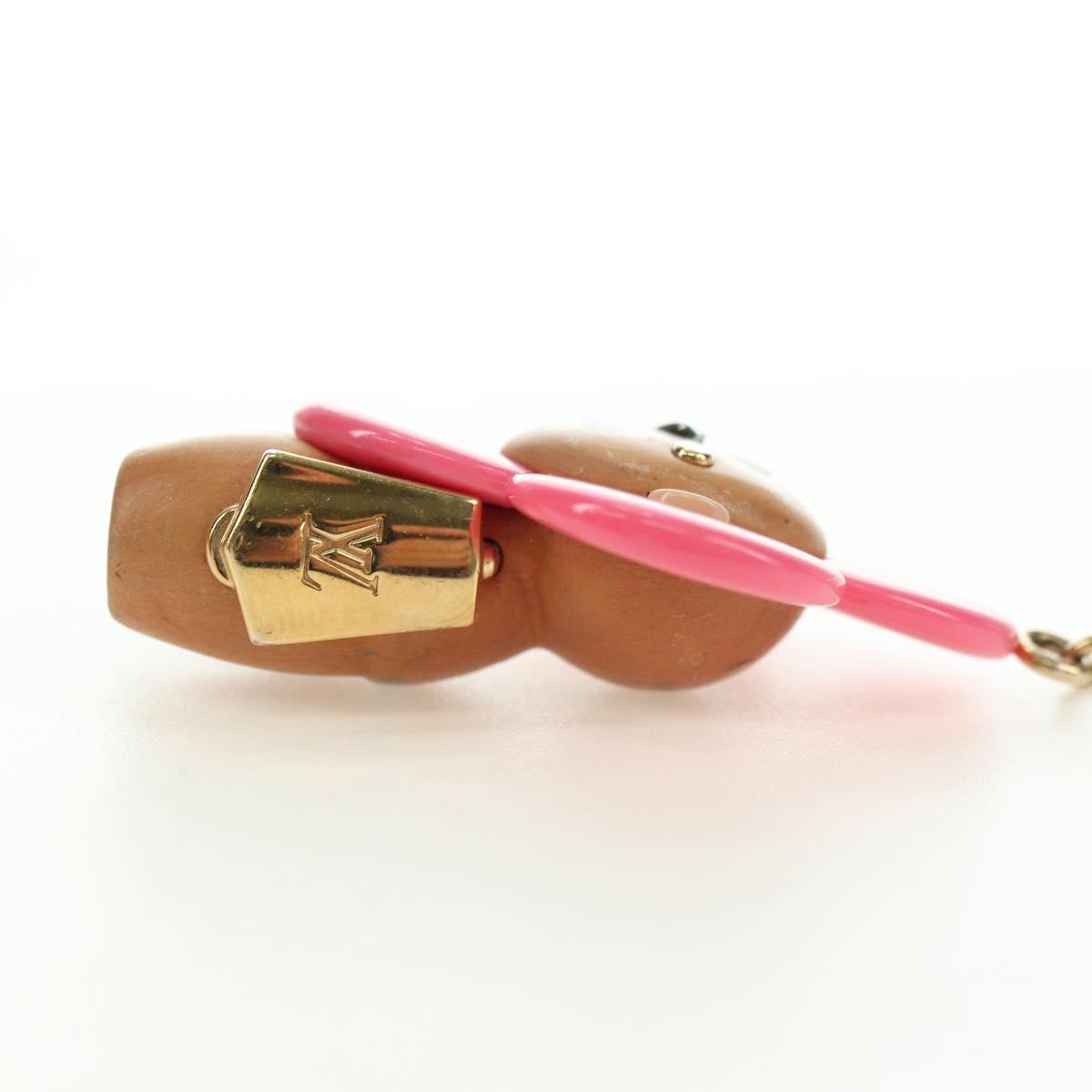 LOUIS VUITTON Porte Cre Vivienne Charm metal Gold Tone M67298 LV Auth 180398M