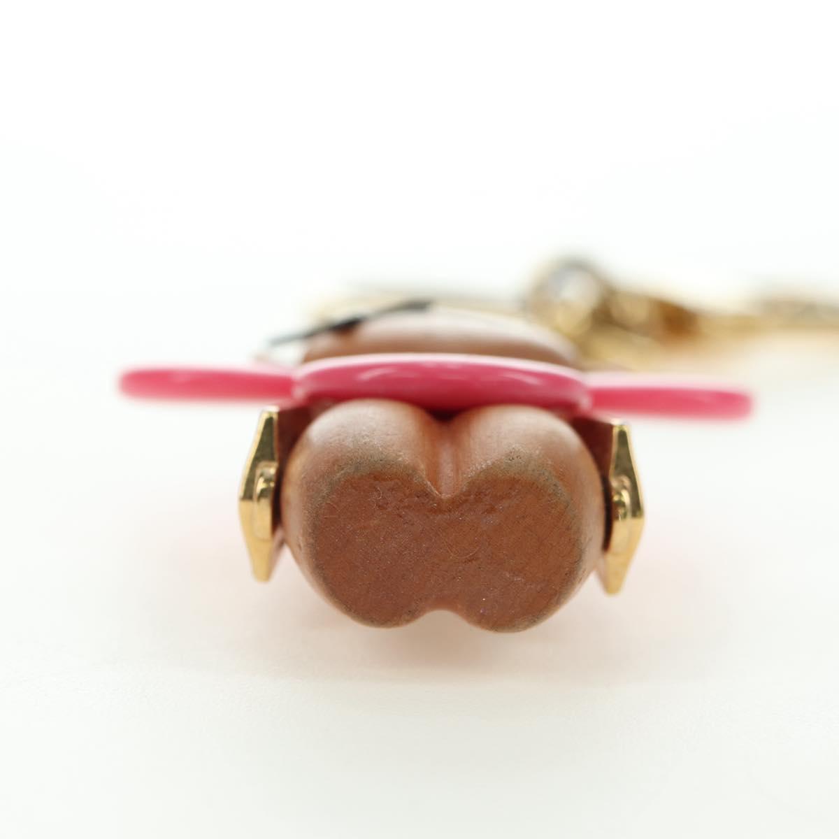 LOUIS VUITTON Porte Cre Vivienne Charm metal Gold Tone M67298 LV Auth 180398M