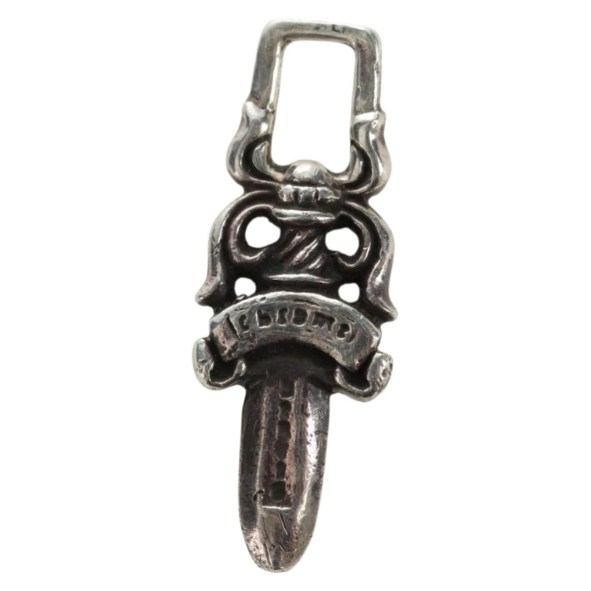 Chrome Hearts Dagger Charm Pendant Top Ag925 Silver Auth 180402M