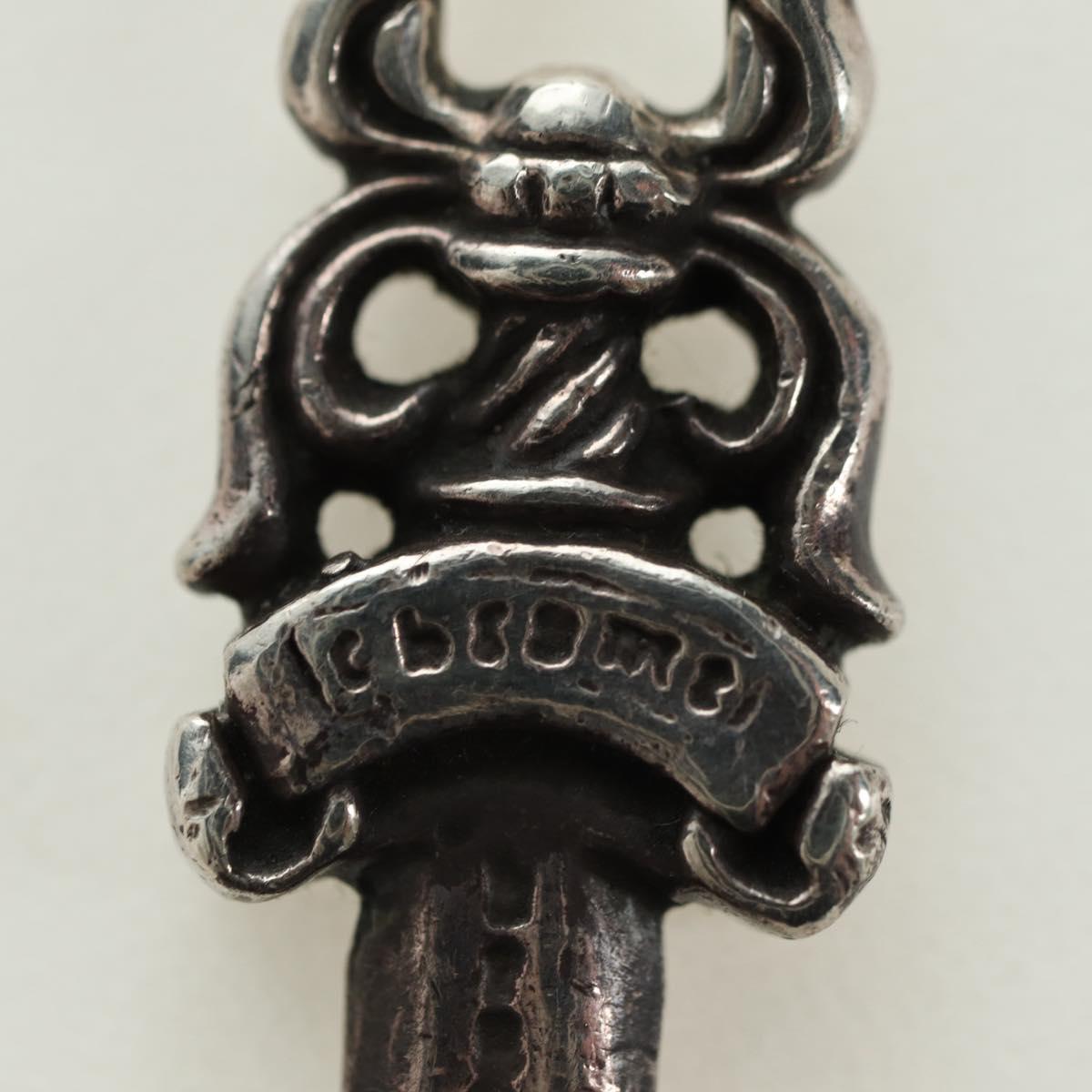 Chrome Hearts Dagger Charm Pendant Top Ag925 Silver Auth 180402M