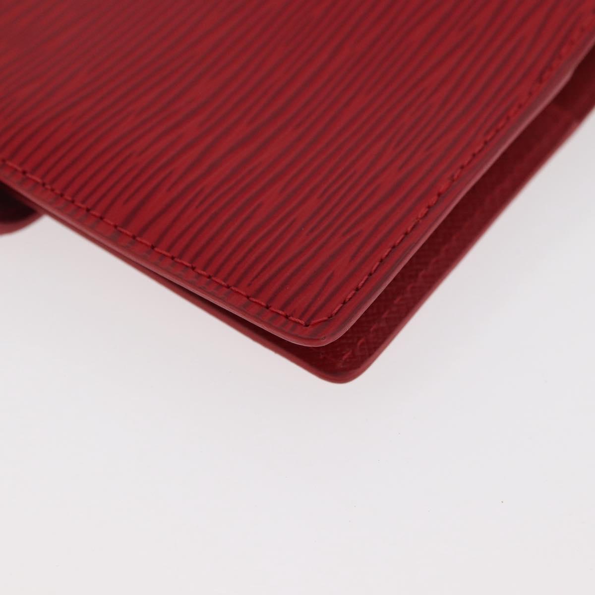 LOUIS VUITTON Epi Agenda PM Day Planner Cover Red R20057 LV Auth 180406A