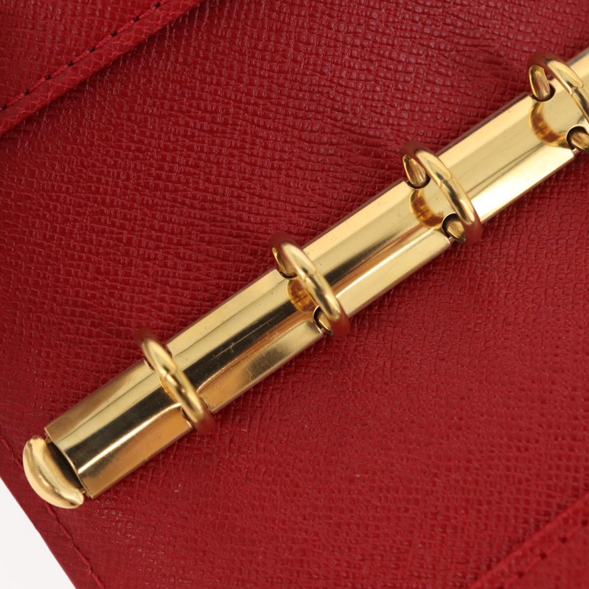 LOUIS VUITTON Epi Agenda PM Day Planner Cover Red R20057 LV Auth 180406A