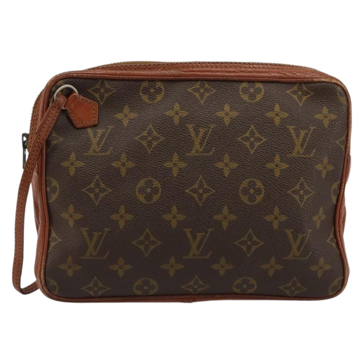 LOUIS VUITTON Monogram Pochette Sports Clutch Bag N0.183 LV Auth 180407