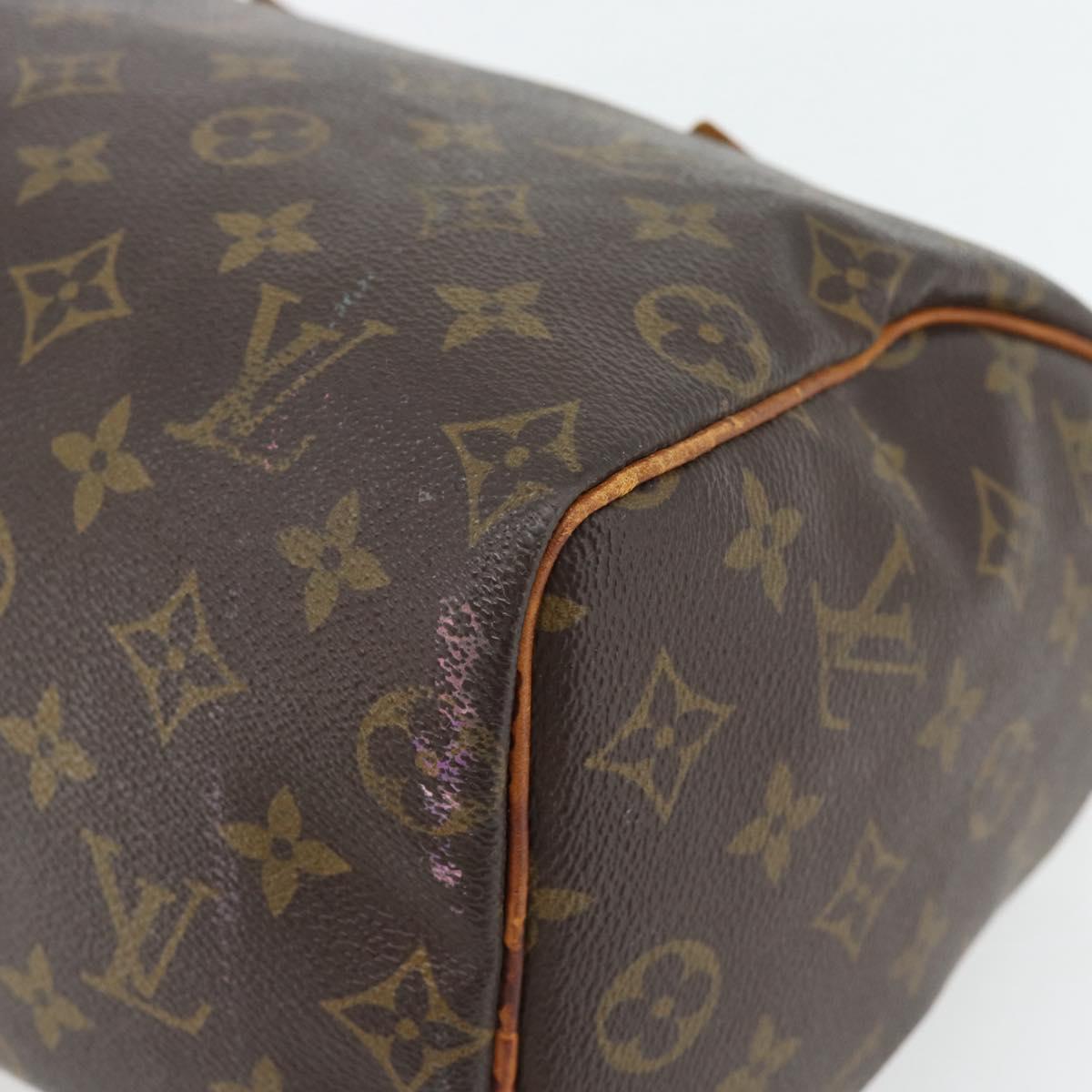 LOUIS VUITTON Monogram Speedy 25 Hand Bag M41528 LV Auth 180421