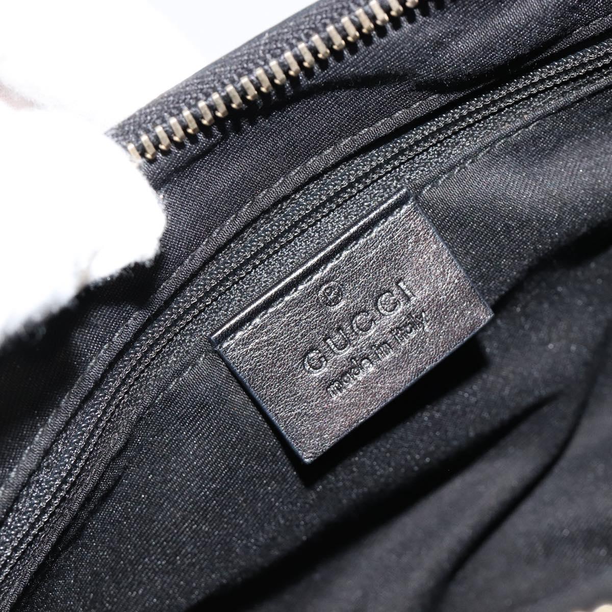 GUCCI Abbey Shoulder Bag Patent Leather Black Gold 190525 Auth 180426