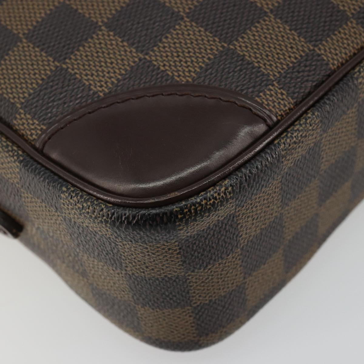 LOUIS VUITTON Damier Ebene Trocadero 27 Shoulder Bag SPO N48085 LV Auth 180428