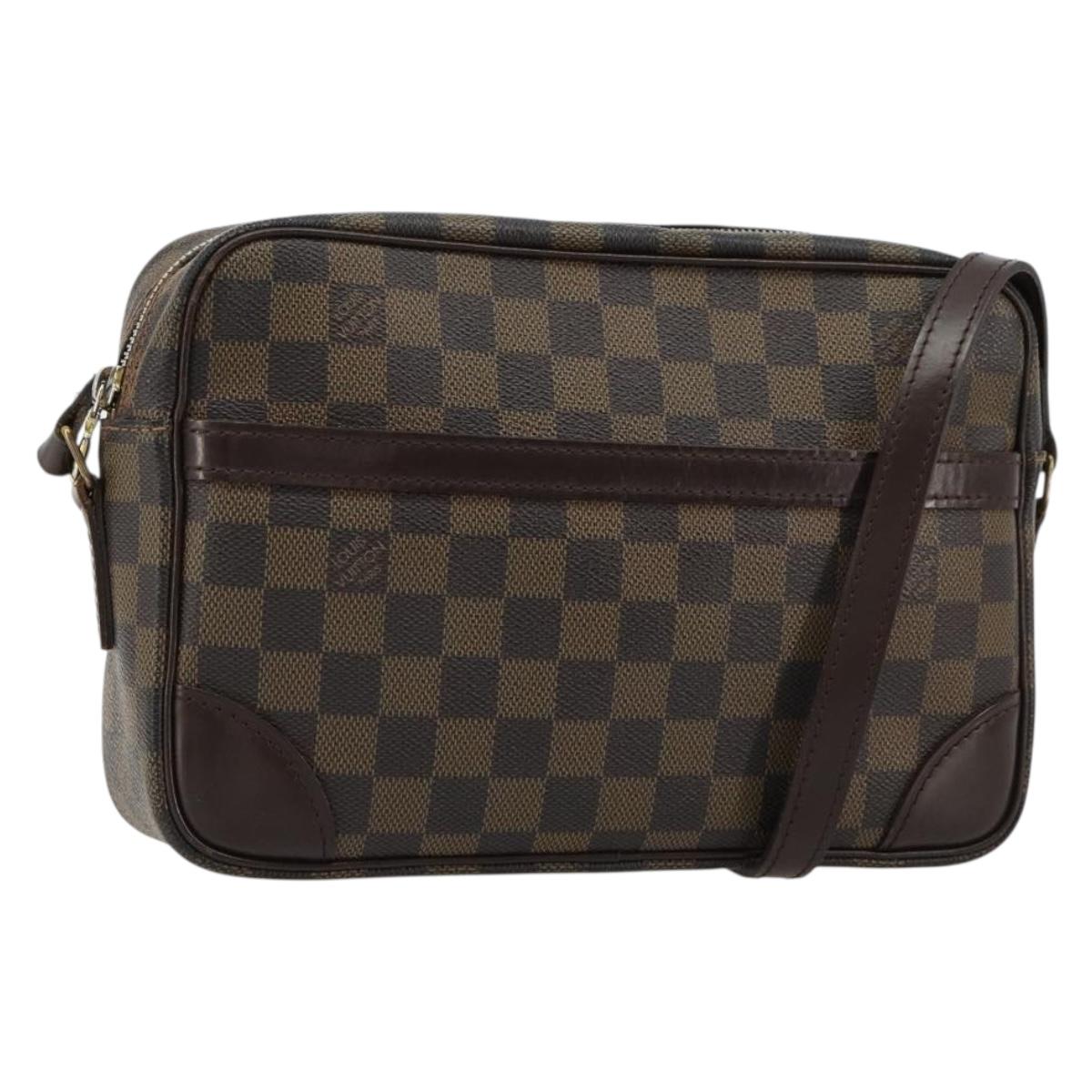 LOUIS VUITTON Damier Ebene Trocadero 27 Shoulder Bag SPO N48085 LV Auth 180428