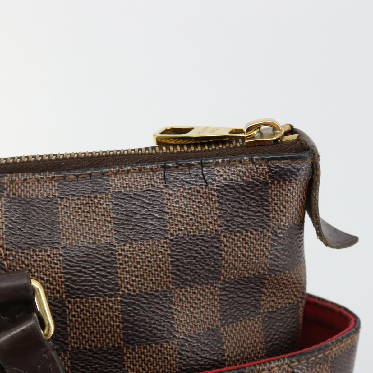 LOUIS VUITTON Damier Ebene Totally PM Tote Bag N41282 LV Auth 180448