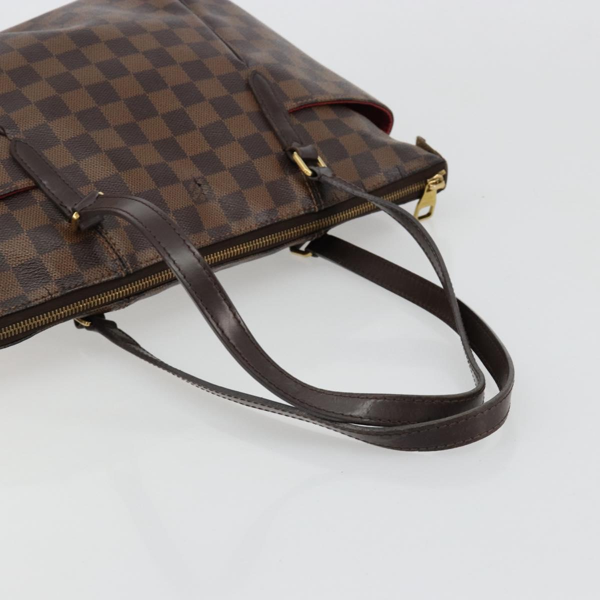 LOUIS VUITTON Damier Ebene Totally PM Tote Bag N41282 LV Auth 180448