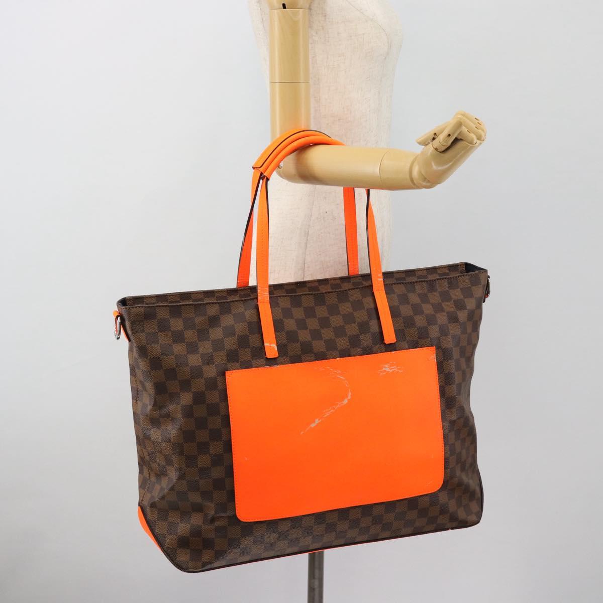 LOUIS VUITTON Damier Challenge Cabas Tote Bag N41243 LV Auth 180450