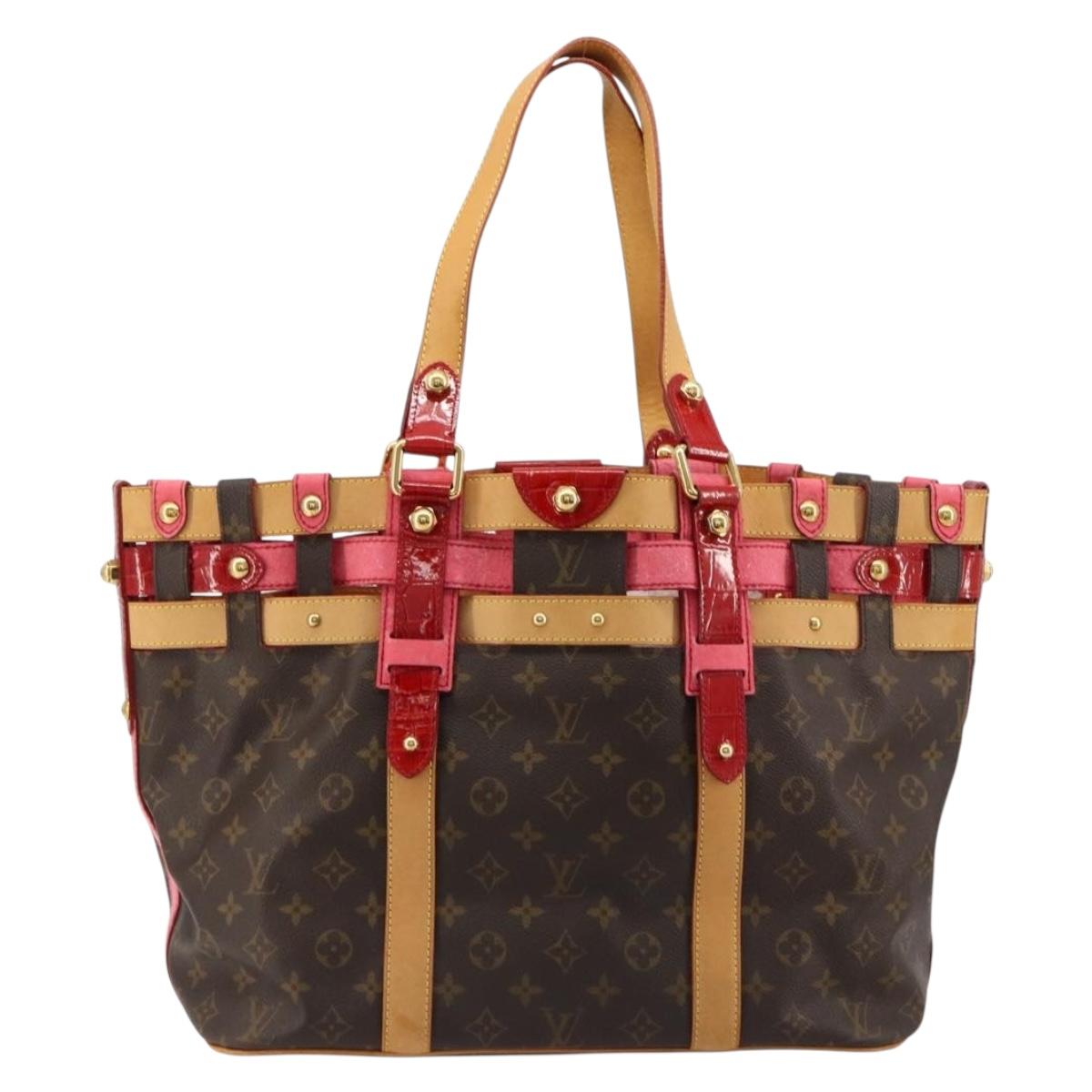 LOUIS VUITTON Monogram Ruby Neo Bucket Tote Bag Red M95613 LV Auth 180461
