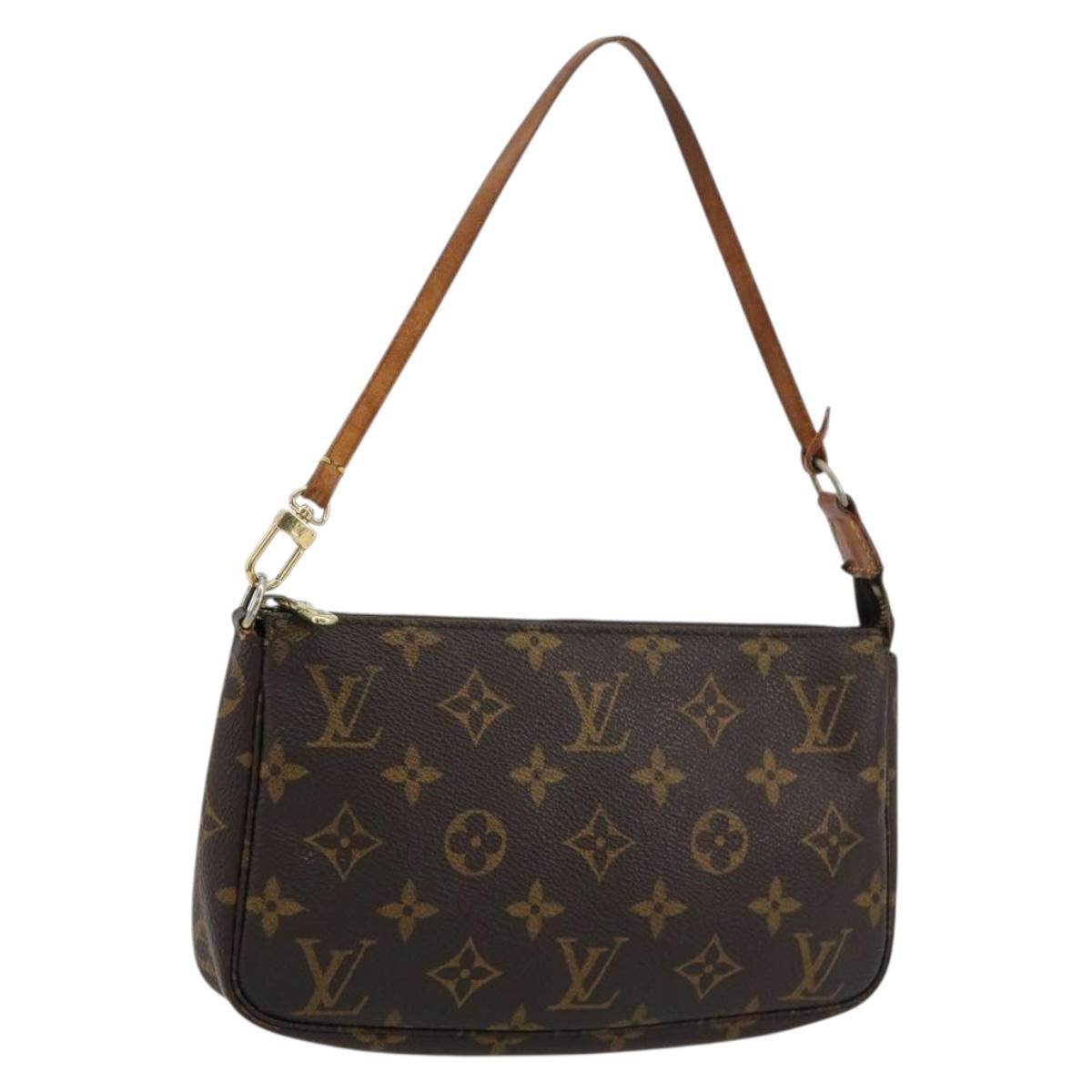 LOUIS VUITTON Monogram Pochette Accessoires Pouch M51980 LV Auth 180466