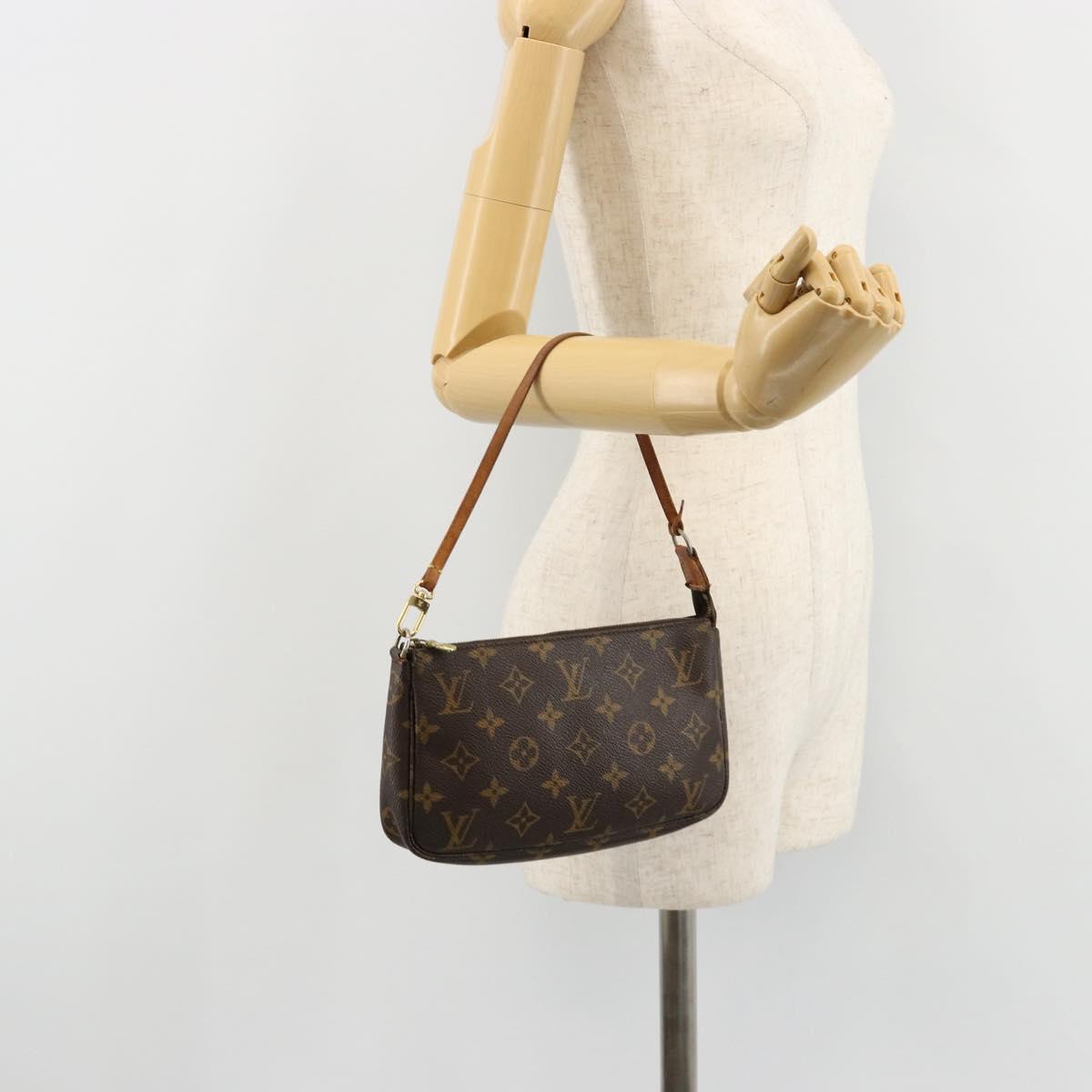 LOUIS VUITTON Monogram Pochette Accessoires Pouch M51980 LV Auth 180466